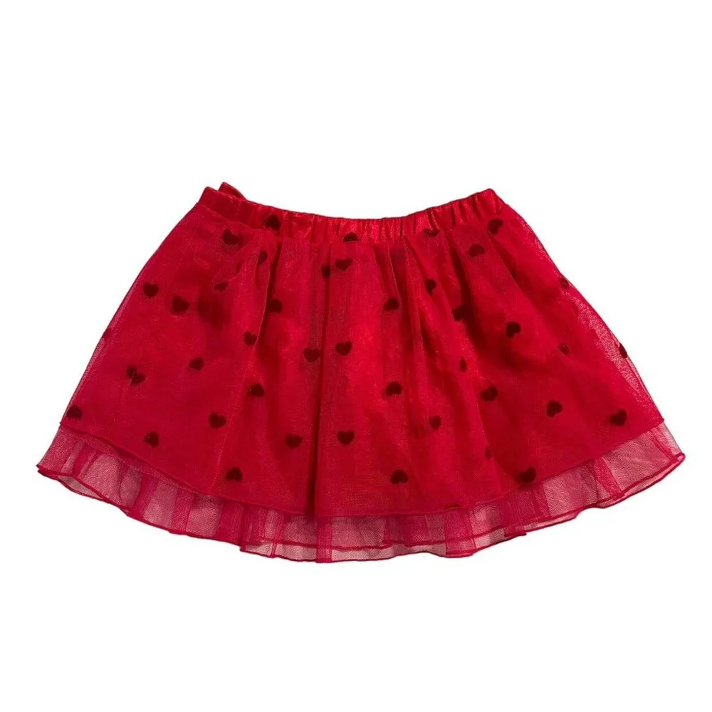 Baby Gap 12-18m Red Heart Tulle Skirt